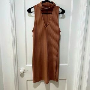 V cut Turtleneck body on dress